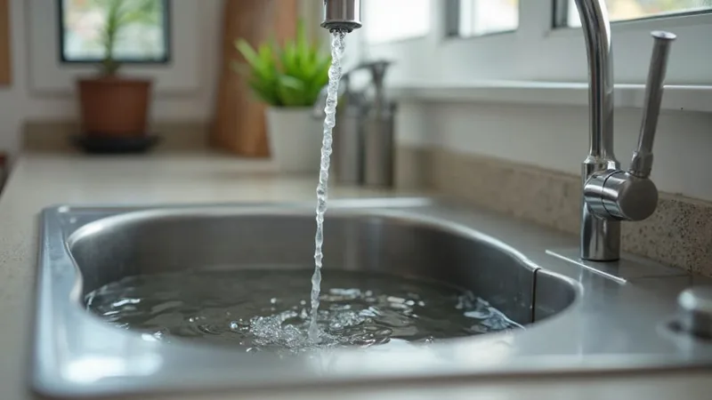 Verstopfter Abfluss mit stehendem Wasser in Weilmünster