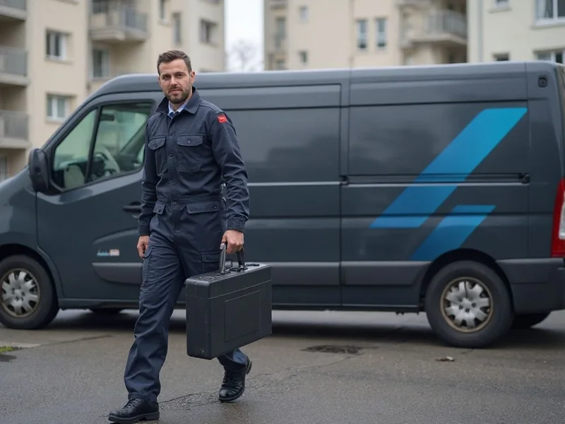Techniker von Rohrreinigung Klausthal kommt mit Werkzeug zum Einsatz