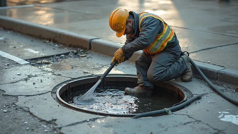Kanalreinigung mit Hochdruck in Wernau